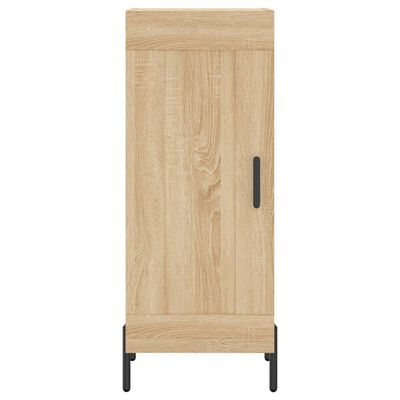 vidaXL Highboard Sonoma Oak 34.5x34x180 cm Engineered Wood