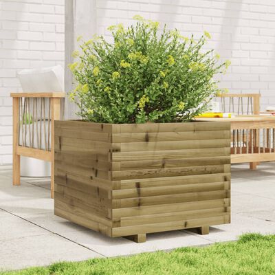 vidaXL Garden Planter 60x60x49.5 cm Impregnated Wood Pine