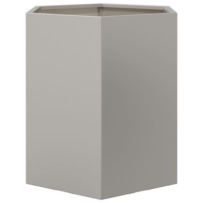 vidaXL Garden Planter Hexagon 46x40x45 cm Stainless Steel