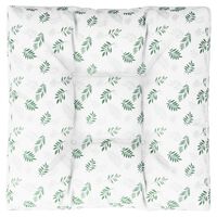 vidaXL Pallet Cushion Leaf Pattern 80x80x12 cm Fabric