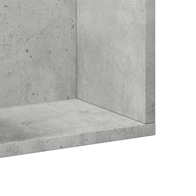 vidaXL Wall Cabinets 2 pcs Concrete Grey 75x18x16.5 cm Engineered Wood