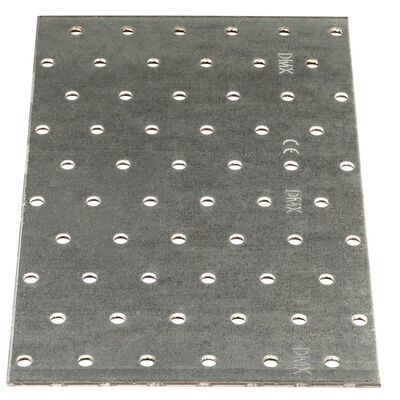 vidaXL Perforated Plates 20 pcs 2 mm 200x120 mm Galvanised Steel