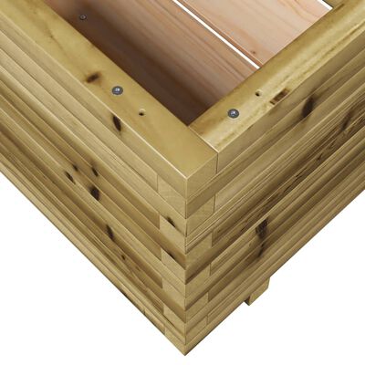 vidaXL Garden Planter 60x60x49.5 cm Impregnated Wood Pine