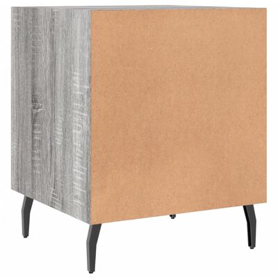 vidaXL Bedside Cabinet Grey Sonoma 40x40x50 cm Engineered Wood