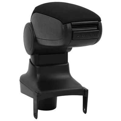 vidaXL Car Armrest Black 15x35x(30-47) cm ABS