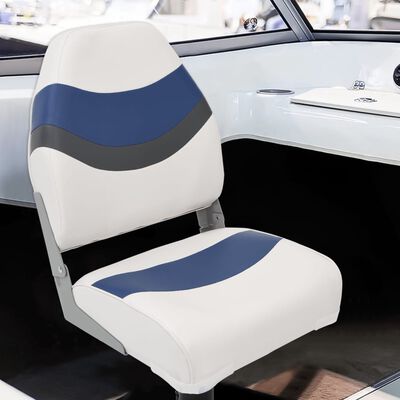 vidaXL Boat Seat with High Back Foldable 44x38x55 cm