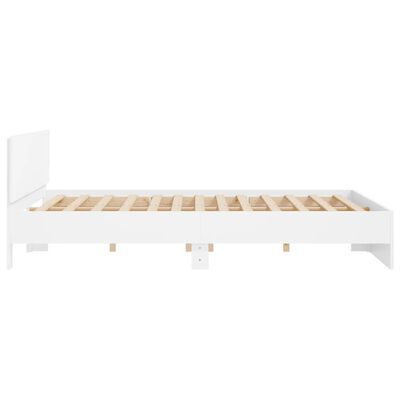 vidaXL Bed Frame without Mattress White 200x200 cm