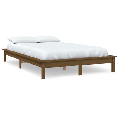 vidaXL Bed Frame without Mattress Honey Brown 120x200 cm Solid Wood