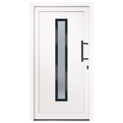 vidaXL Front Door White 108x200 cm PVC