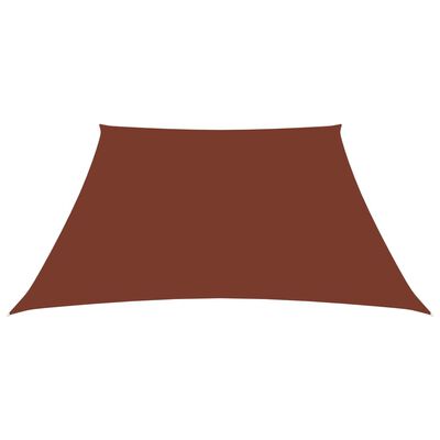 vidaXL Sunshade Sail Oxford Fabric Trapezium 2/4x3 m Terracotta