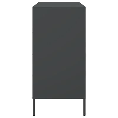 vidaXL Sideboard Black 68x39x79 cm Steel