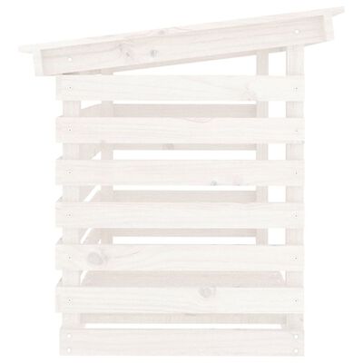 vidaXL Firewood Rack White 108x73x79 cm Solid Wood Pine