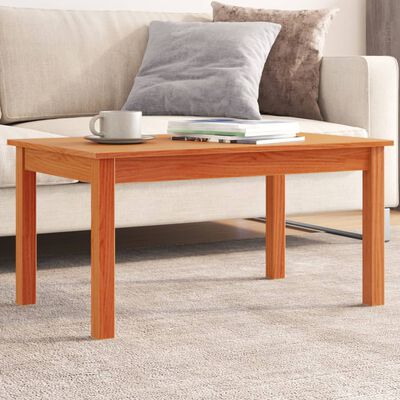 vidaXL Coffee Table Wax Brown 80x50x40 cm Solid Wood Pine