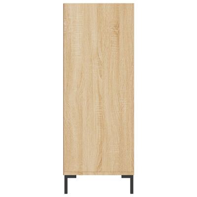 vidaXL Bookcase Sonoma Oak 69.5x32.5x90 cm Engineered Wood