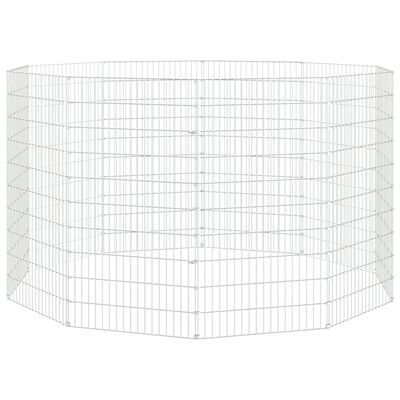 vidaXL Free Range Animal Enclosure 10-Panel 54x100 cm Galvanised Iron