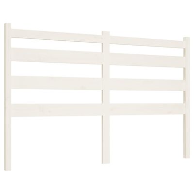 vidaXL Bed Headboard White 186x4x100 cm Solid Wood Pine