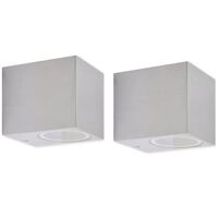 vidaXL Cube Outdoor Wall Lights 2 pcs