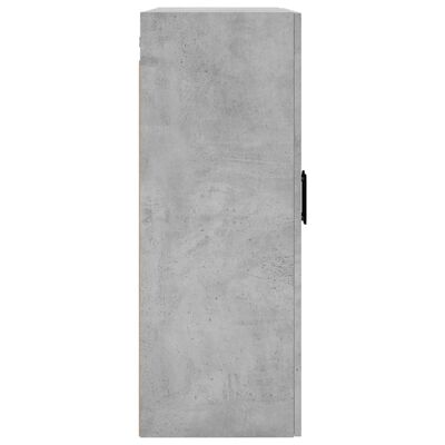 vidaXL Wall Mounted Cabinet Concrete Grey 69.5x34x90 cm