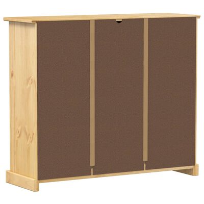 vidaXL Shoe Cabinet Corona 99x32x85 cm Solid Wood Pine