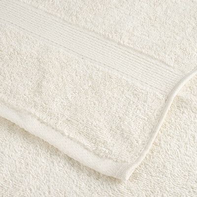 vidaXL Premium Guest Towels SOLUND 2 pcs Cream 30x50 cm 600 gsm