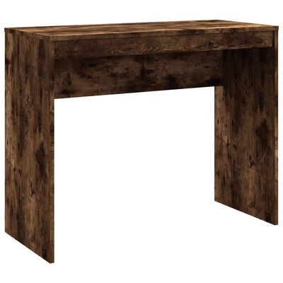 vidaXL Desk Smoked Oak 90x40x72 cm Engineered Wood