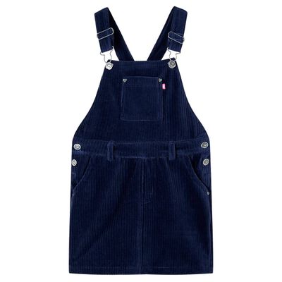 Kids' Overall Dress Corduroy Navy 140