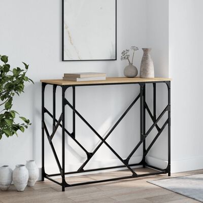 vidaXL Console Table Sonoma Oak 100x40x80 cm Engineered Wood