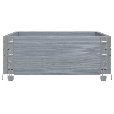 vidaXL Garden Planter Grey 100x50 cm Solid Wood Pine