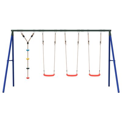 vidaXL Outdoor Swing Set with Swings and Disc Swing