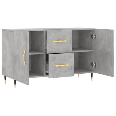 vidaXL Sideboard Concrete Grey 100x36x60 cm Engineered Wood