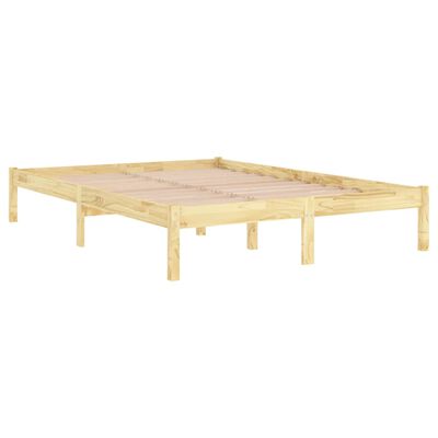 vidaXL Bed Frame without Mattress Solid Wood 160x200 cm