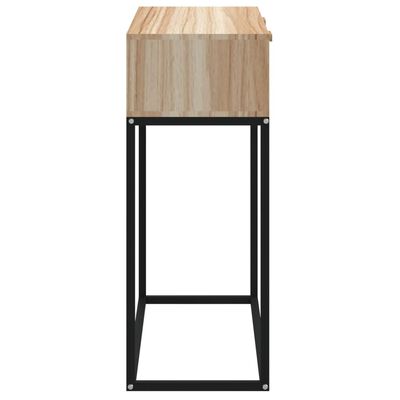 vidaXL Console Table 80x30x75 cm Engineered Wood and Iron