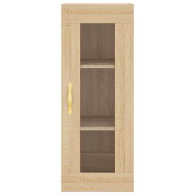 vidaXL Highboard Sonoma Oak 34.5x34x180 cm Engineered Wood