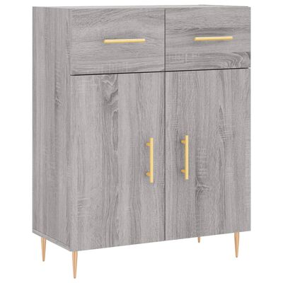 vidaXL Sideboard Grey Sonoma 69.5x34x90 cm Engineered Wood