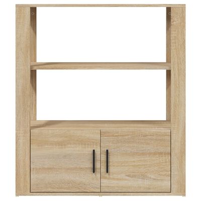 vidaXL Sideboard Sonoma Oak 80x30x90 cm Engineered Wood