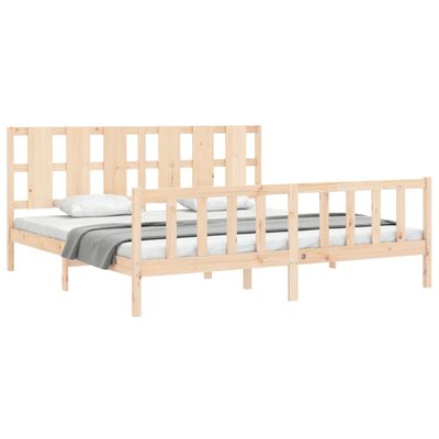 vidaXL Bed Frame without Mattress Solid Wood Pine