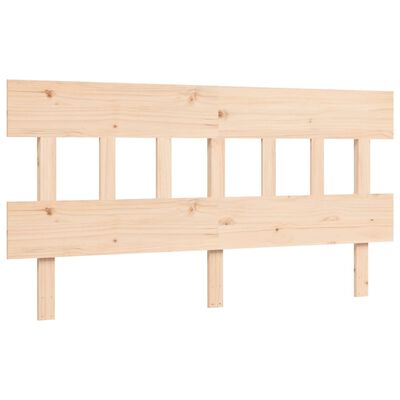 vidaXL Bed Frame with Headboard 160x200 cm Solid Wood