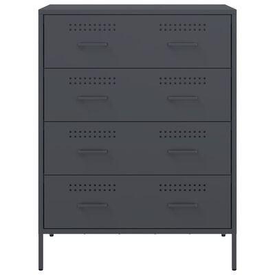 vidaXL Sideboard Anthracite 68x39x89 cm Steel