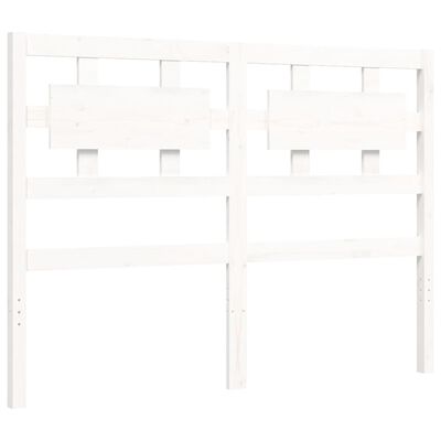 vidaXL Bed Frame without Mattress White 140x200 cm Solid Wood