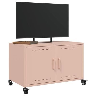 vidaXL TV Cabinet Pink 68x39x43.5 cm Steel