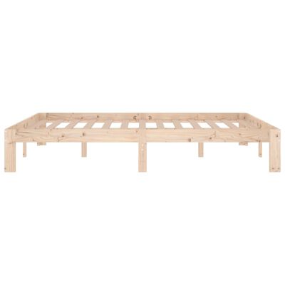 vidaXL Bed Frame without Mattress Solid Wood Pine 140x190 cm