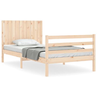 vidaXL Bed Frame without Mattress 100x200 cm Solid Wood