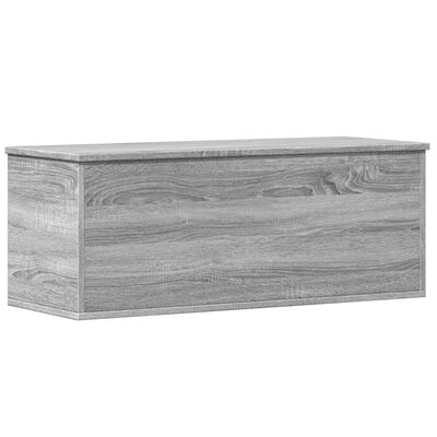 vidaXL Storage Box Grey Sonoma 90x35x35 cm Engineered Wood