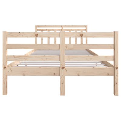 vidaXL Bed Frame without Mattress Small Double Solid Wood