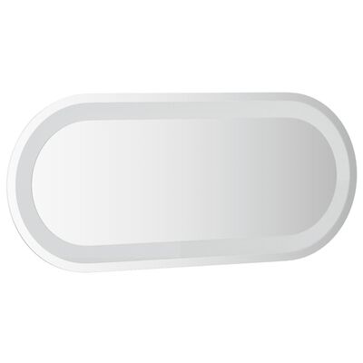 vidaXL LED Bathroom Mirror 70x30 cm Oval