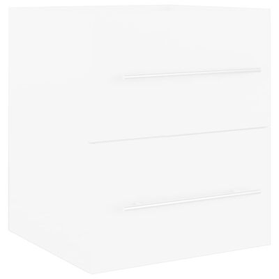 vidaXL Sink Cabinet with Built-in Basin White Engineered Wood