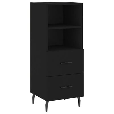 vidaXL Highboard Black 34.5x34x180 cm Engineered Wood