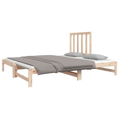 vidaXL Pull-out Day Bed without Mattress 2x(90x190) cm