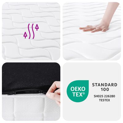 vidaXL Pocket Spring Mattress Medium Firm 140x200 cm