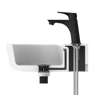 SCHÜTTE Basin Mixer BOSTON Matte Black